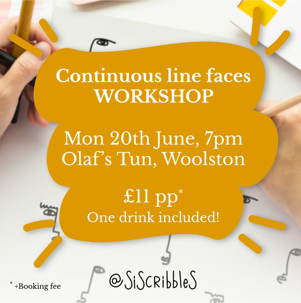 NEW EVENT: Draw With Silvia - Continuous Line Faces - 20th June