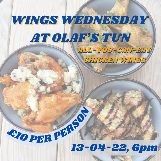 Wings Wednesday at Olaf’s Tun