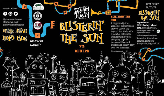 Steam Town Craft Beer Eastleigh Blisterin’ the sun