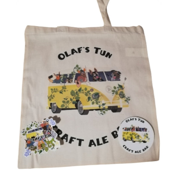 Olaf's Tote Bag & Sticker Bundle